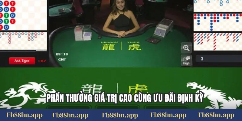 Rồng Hổ (Dragon Tiger) Fb88: Luật Chơi & Kinh Nghiệm Đặt Cược Thắng Lớn 5 Phần thưởng giá trị cao cùng ưu đãi định kỳ